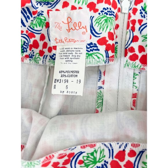 Vintage The Lilly Lilly Pulitzer Bright A-line skirt | Size 6 - Picture 8 of 8